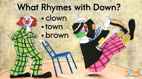 Words That Rhyme With Down (Plus Near Rhymes).